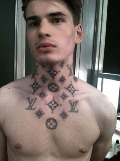 guy with louis vuitton tattoo on face|Man Goes Viral for His Louis Vuitton Fa.